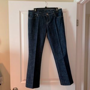 Dark Blue Stretch Woman Jeans - Size 32